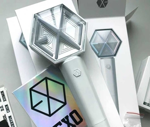 exo三代应援棒爱丽棒演唱会现场可场控全套配置有小卡贴纸全新