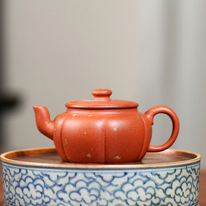 一元起拍每手加价98元 国工 裴老师 全手工撒金玉玲珑壶 降坡泥