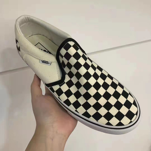 万斯vans棋盘格一脚蹬