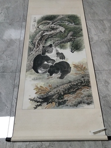 盆装饰画欧式客厅立体大山松树风景油画别墅过道壁画林宏国36202
