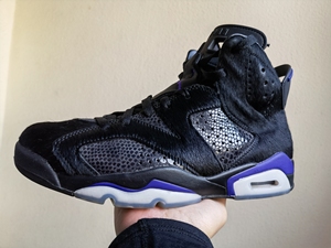 air jordan 6 aj6黑紫蛇纹马毛全明星男女高帮a
