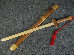 木剑儿童刀剑武术训练中国木制仿真古风宝剑男孩木头剑玩具青龙剑