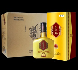 中粮白酒 东方春 L9盒装纯粮固态发酵白酒 52度500ml