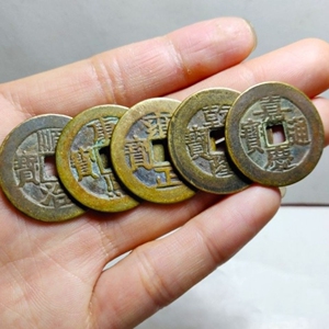 80maomaoaipipi淘宝真品五帝钱老钱挂件古币乾隆通宝古钱币压门槛