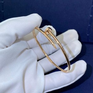 【男女都可】cartier/卡地亚细无钻钉子手镯18k黄金