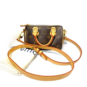 98新 lv路易威登老花speedy nano手提女包女式包