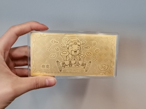 周大福3g百福金钞