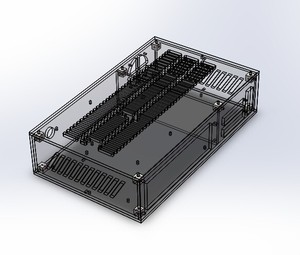 亚克力机箱设计图纸,5mm亚克力板设计,外置电源,itx主板