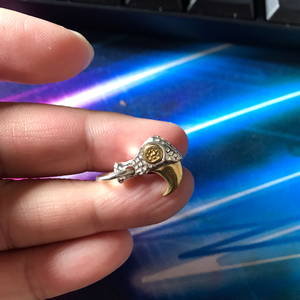 原创925纯银精工大猫爪子吊坠虎爪兽爪侧挂配饰