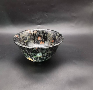 极品安山岩玉梅花玉  大碗全新