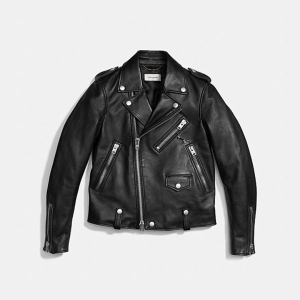 coach专柜正品经典小恐龙机车皮衣 4码 95新