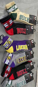 NBA 篮球袜 全棉毛巾底 湖人队 火箭队 公牛队 等 闲置
