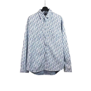 [刘宪华大华同款]dior ss21满印花牛仔布长袖衬衫 4