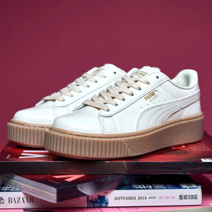 000人付款淘宝puma彪马女鞋蕾哈娜漆皮奶白