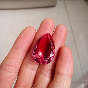 42克拉土耳其苏丹石水铝石变色石吊坠水滴形主石毛衣链石20x