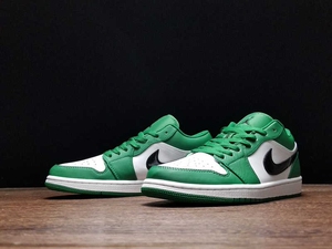 正品nike 乔丹1 小凯尔特人 白绿低帮板鞋 aj1男鞋女鞋553558-301