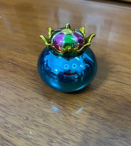 日版se 勇者斗恶龙dq 金属合金 金属史莱姆王 手办摆件