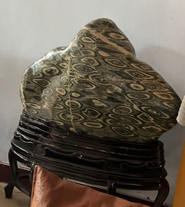 一块金钱石泰山本地的重约400斤喜欢的老板请您出个眼缘!限泰