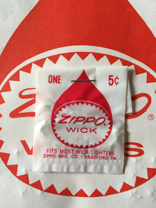 1960-1970年代全新zippo老棉芯(无铜丝).如今带