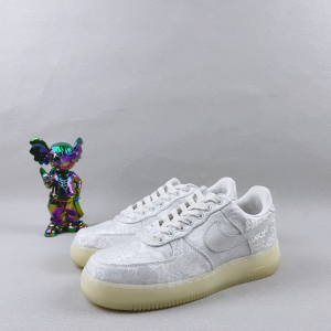 nike clot 联名空军一号白丝绸 41码