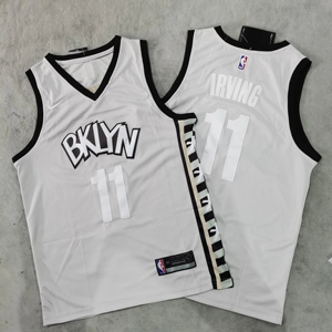 欧文11号篮网灰色球衣 nba刺绣篮球服
