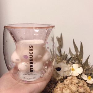 星巴克2019樱花杯猫爪杯垫