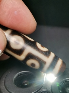 亏米降价到底能拍直接拍,不刀强光不透奶白芯西藏天珠拉萨大昭寺