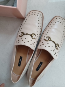 然然08033淘宝樱歌纯牛皮水晶高跟凉鞋35码 鞋子全