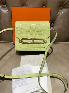 爱马仕 猪鼻子豆腐包稀有鳄鱼皮  y刻 99新 大全套 有实