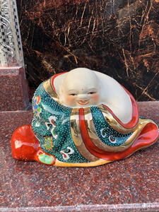 陶瓷80年代日彩佛像