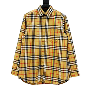 burberry/巴宝莉bbr彩虹条纹长袖衬衫男女情侣外套