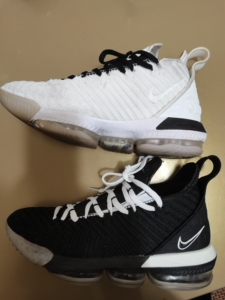 耐克lebron lbj詹姆斯16代黑白鸳鸯男子实战篮球鞋b