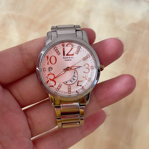 casio/卡西欧手表女 sheen系列钢带大表盘星月手表