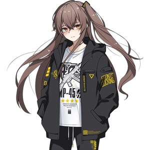 杰克前沿 少女动漫周边前线404小队冲锋衣二次元游戏卫衣外套装