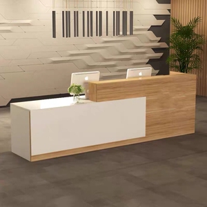 武汉实木板材 前台桌子定制 多种颜色选择 鹰冠板材 兔宝宝可