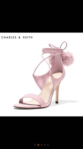 小ck的粉色绑带罗马鞋，芭蕾舞鞋，34码，全新仅试穿。