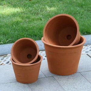 特价红陶花盆老式泥瓦盆透气陶土粗陶家用多肉花盆批发清仓包邮