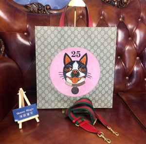 gucci 古驰小狗刺绣款琴谱包 售价:5599