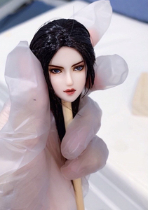 彩鳞美杜莎女王ob头雕定制定做女兵人头雕ob27娃头 6分女