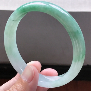 【源头好货-四会】内径62mm缅甸天然a货翡翠女士玉手镯60.15克