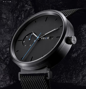 飞克手表男休闲男表防水商务男士简约潮流石英表学生夜光皮带腕表