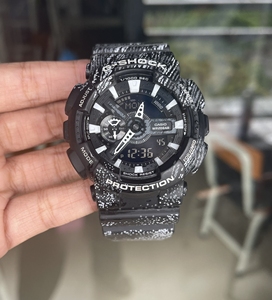 卡西欧手表gshock ga110爆裂大理石黑白