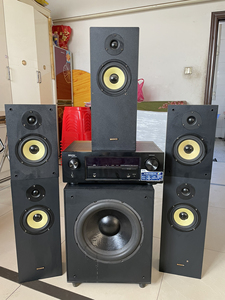 私人影院音响设备 君牌5.1音响 12寸有源低音炮 天龙x5