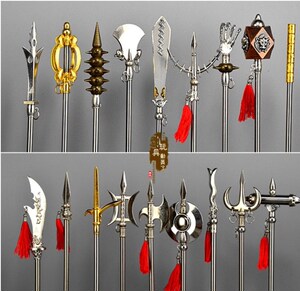 十八班兵器史进二郎神杨戬三尖两刃刀16中国古代兵器武器模型
