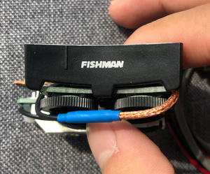 fishman渔夫内置拾音器国产vt1木吉他民谣乐器尾钉免开