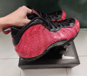 耐克nike 喷泡 篮球鞋 熔岩喷 红喷 爆裂纹 air f