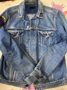 saint laurent 圣罗兰slp 棕榈树牛仔外套 l