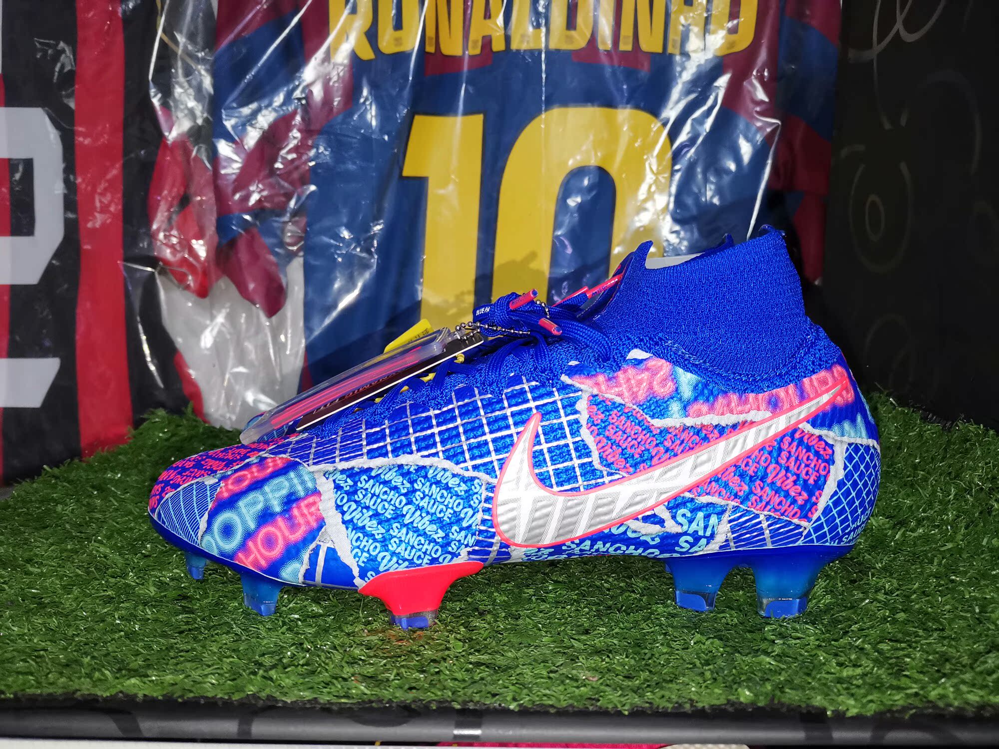 正品耐克nike刺客13超顶fg桑乔专属足球鞋42码jp26