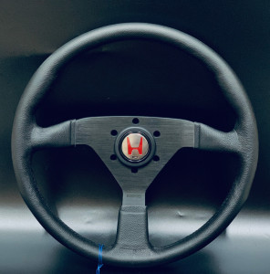 本田改装方向盘 momo方向盘 14寸真皮方向盘,手感好感兴