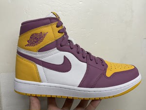 aj1 白紫金"湖人"配色 新款!